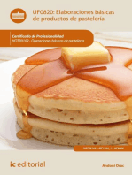 Elaboraciones básicas de productos de pastelería. HOTR0109