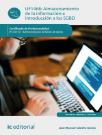 Almacenamiento de la información e introducción a sgbd. IFCT0310