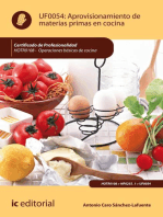 Aprovisionamiento de materias primas en cocina. HOTR0108