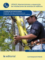 Mantenimiento y reparación de instalaciones de antenas en edificios. ELES0108