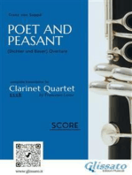 (Score) Poet and Peasant overture for Clarinet Quartet