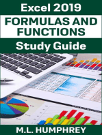 Excel 2019 Formulas and Functions Study Guide