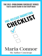Pre-Release Marketing Checklist