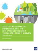 Accelerating Climate and Disaster Resilience and Low-Carbon Development through the COVID-19 Recovery: Technical Note