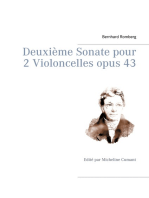 Deuxième Sonate pour 2 Violoncelles opus 43: Edité par Micheline Cumant