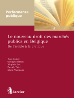 Le nouveau droit des marchés publics en Belgique: De l'article à la pratique