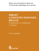 Droit constitutionnel belge: Fondements et institutions