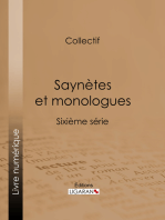 Saynètes et monologues: Sixième série