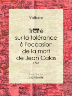 Traité sur la tolérance à l'occasion de la mort de Jean Calas: 1763