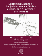 De Rome à Lisbonne: les juridictions de l'Union européenne à la croisée des chemins: Mélanges en l'honneur de Paolo Mengozzi