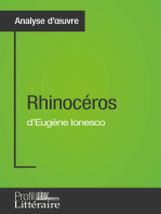 Rhinocéros d'Eugène Ionesco (Analyse approfondie): Approfondissez votre lecture des romans classiques et modernes avec Profil-Litteraire.fr