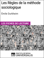 Les Règles de la méthode sociologique d'Émile Durkheim: Les Fiches de lecture d'Universalis