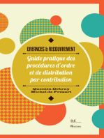 Créances & Recouvrement: Guide pratique des procédures d'ordre et de distribution par contribution (législation belge)