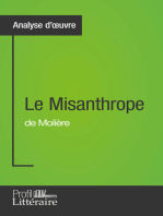 Le Misanthrope de Molière (Analyse approfondie): Approfondissez votre lecture des romans classiques et modernes avec Profil-Litteraire.fr