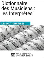 Dictionnaire des Musiciens : les Interprètes: Les Dictionnaires d'Universalis