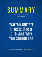 Summary: Warren Buffett Invests Like a Girl: And Why You Should Too: Review and Analysis of Lofton's Book