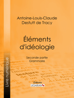 Éléments d'idéologie: Seconde partie - Grammaire