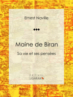 Maine de Biran: Sa vie et ses pensées
