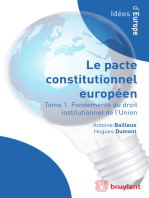 Droit institutionnel de l'Union européenne: Le Pacte constitutionnel européen en contexte 