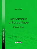 Dictionnaire philosophique: De A à Bien