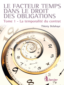 Le Facteur Temps Dans Le Droit Des Obligations De Thierry Delahaye Livre Electronique Scribd