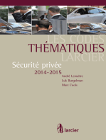 Les Codes thématiques Larcier: Sécurité privée 2014 - 2015