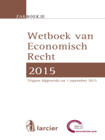 Wetboek Economisch recht 2015: Bijgewerkt tot 1 september 2015