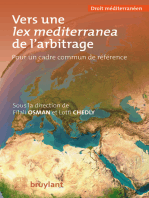 Vers une lex mediterranea de l'arbitrage:  Pour un cadre commun de référence