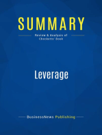 Summary: Leverage: Review and Analysis of Checketts' Book