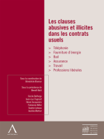 Les clauses abusives et illicites dans les contrats usuels