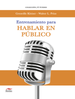 Entrenamiento para hablar en público