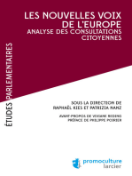 Les nouvelles voix de l'Europe: Analyse des consultations citoyennes