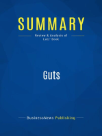 Summary: Guts: Review and Analysis of Lutz' Book