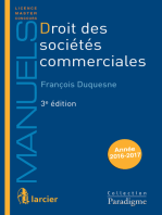 Droit des sociétés commerciales