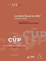 Le droit fiscal en 2017: CUP 172 - Questions choisies