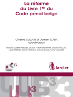 La réforme du Livre 1er du Code pénal belge