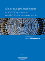 Matériaux philosophiques et scientifiques pour un matérialisme contemporain: Volume 2