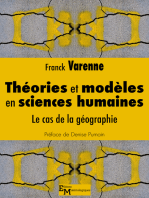 Théories et modèles en sciences humaines: Le cas de la géographie