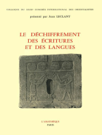 Le déchiffrement des écritures et des langues: Essai