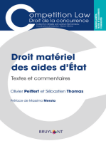 Droit matériel des aides d'État: Textes et commentaires