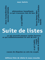 Suite de listes: Cycle des listes