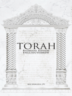 TORAH - Bilingual Edition: English/Hebrew: The Hebrew Teaching: Genesis, Exodus, Leviticus, Numbers & Deuteronomy