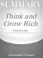 Summary of Think and Grow Rich: by Napoleon Hill - A Comprehensive Summary
