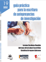 Guía práctica para la escritura de anteproyectos de investigación