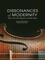 Dissonances of Modernity: Music, Text, and Performance in Modern Spain