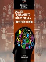 Análisis y pensamiento crítico para la expresión verbal