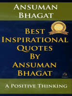 Best Inspirational Quotes By Ansuman Bhagat: Motivational, #1