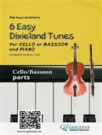 Cello or Bassoon & Piano "6 Easy Dixieland Tunes" (solo parts)