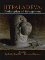 Utpaladeva: Philosopher of Recognition