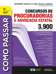 Como passar concursos de procuradorias e advocacia estatal: 3.900 questões comentadas